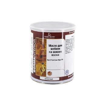 масло с твердым воском borma hardwax furniture oil цвет прозрачный 1 л