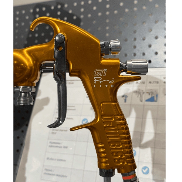 краскопульт пневматический devilbiss prolt-pte40-16 с нижней подачей, без бачка