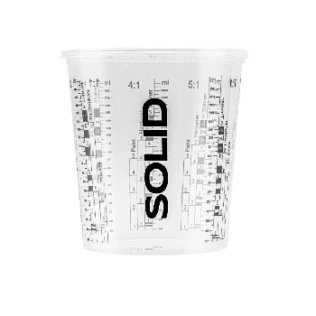 тара мерная solid sd-cup1370 для перемешивания красок 1,370 л с крышкой