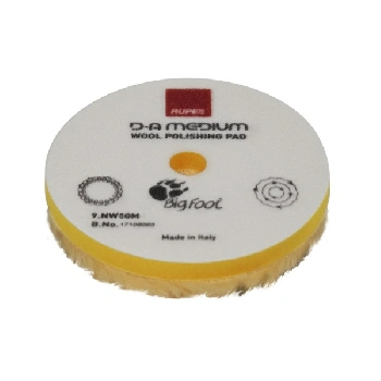 круг полировальный rupes 9.nw80m  из натуральной шерсти 80 мм цвет желтый средний