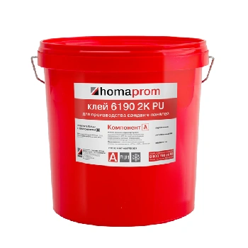 клей пу двухкомпонентный homaprom 6190 бежевый 25 кг