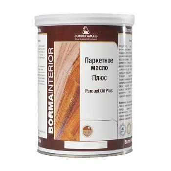 масло матовое для паркета borma parquet oil plus цвет прозрачный 10% блеска 1 л