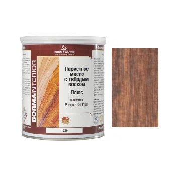 масло для паркета borma hardwax parquet oil plus 1030 цвет палисандр (каталог 2026)