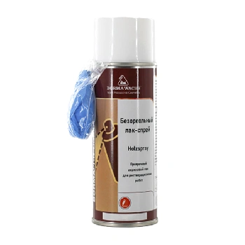 лак-спрей акриловый безореольный borma holzspray acrilic цвет прозрачный блеск 30% 400 мл комплект