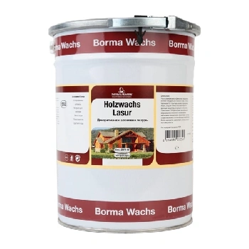лазурь восковая для дерева borma holzwachs lasur цвет 50 белый 20 л