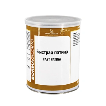 патина для дерева borma fast patina цвет 11f тёплое золото 1 л