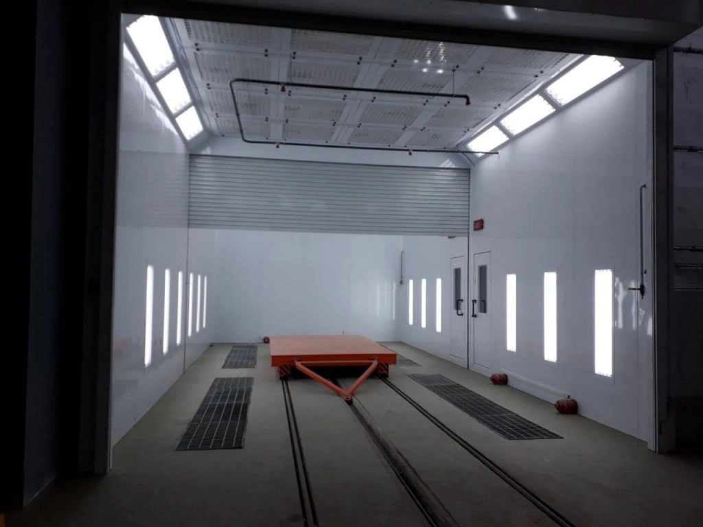 Покрасочная камера с двумя зонами работы 