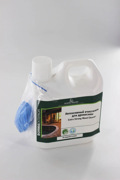 чистящее средство для древесины borma extra strong wood cleaner 1 л в комплекте