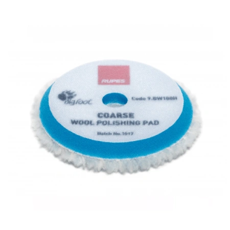 полировальный круг rupes 9.bw100h из шерсти d80-90 мм цвет синий грубый