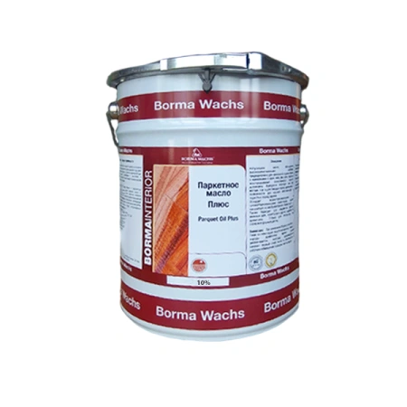 масло матовое для паркета borma parquet oil plus цвет прозрачный 10% блеска 5 л