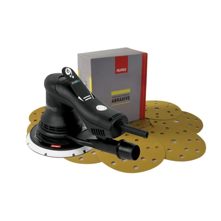 шлифовальная машинка rupes scorpio e2 rx256/kita в комплекте с абразивами