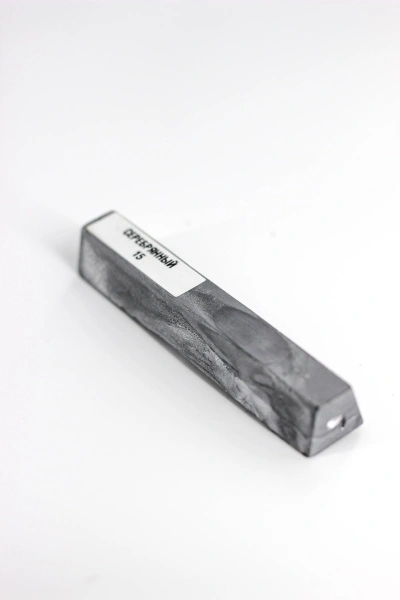 мелок восковой твердый для мебели borma hardwax цвет 15 серебряный