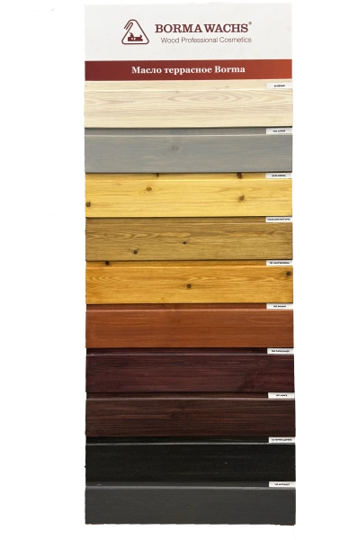 масло для террас borma terrace oil - decking oil natural цвет прозрачный 1 л