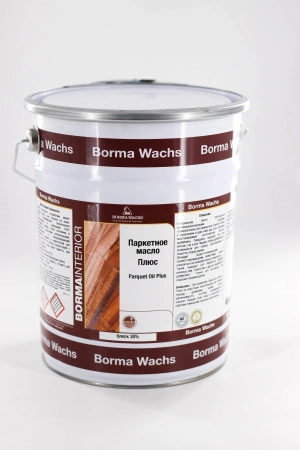 масло матовое для паркета borma parquet oil plus цвет прозрачный 30% блеска 5 л