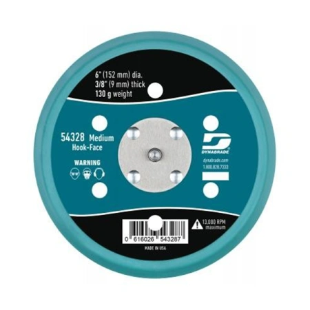 дисковая подошва dynabrade на 6 отверстий 54328