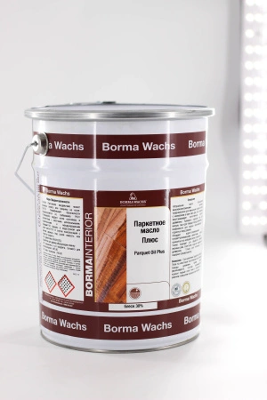 масло матовое для паркета borma parquet oil plus цвет прозрачный 30% блеска 5 л