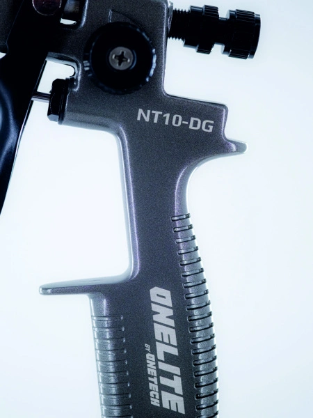 краскопульт пневматический onetech onelite nt10 -dg-20/ lvmp с дюзой 2,0 мм с бачком
