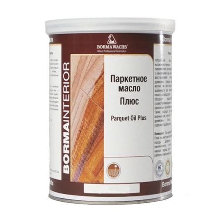 масло матовое для паркета borma parquet oil plus цвет прозрачный 30% блеска 1 л