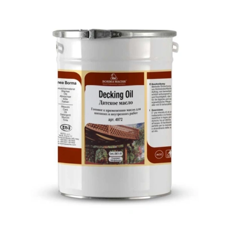 масло датское borma decking oil hd цвет прозрачный 20 л