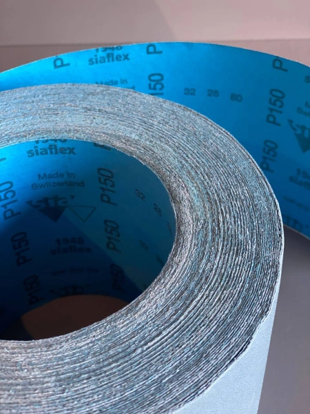 абразивный материал в рулонах 1948 siaflex 115мм х 25м p150 бумага sia abrasives