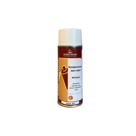 лак-спрей акриловый безореольный borma holzspray acrilic цвет прозрачный блеск 60% 400 мл