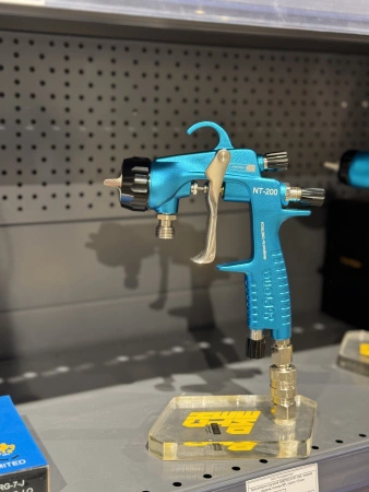 краскопульт ручной onetech nt-200, нижняя подача, голова mp, сопло 1,3 мм, без бачка