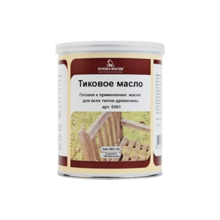масло тиковое borma teak oil цвет прозрачный 5 л