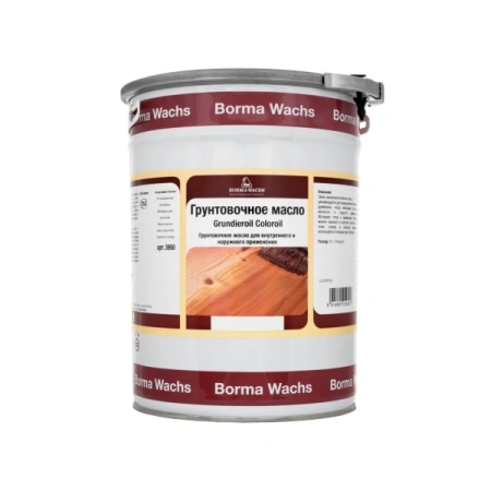 масло грунтовочное для паркета borma grundieroel цвет прозрачный 5 л