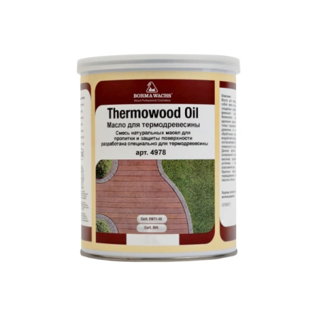 масло для термодревесины borma termowood oil цвет прозрачный 5 л