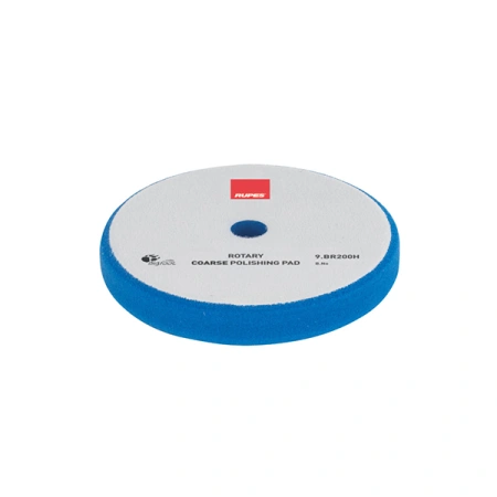 полировальный круг rupes 9.br200h из поролона d175-180 мм цвет синий грубый