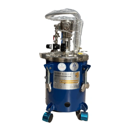 красконагнетательный бак с пневматической мешалкой onetech nt10-rt-10ais 10 л