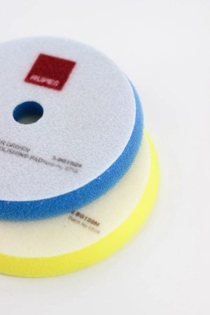 полировальный круг rupes 9.bg150h из поролона d130-140 мм цвет синий грубый