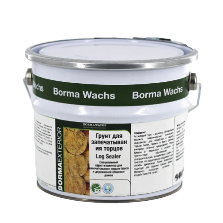 грунтовка для запечатывания торцов borma naturaqua log sealer 2,5 л
