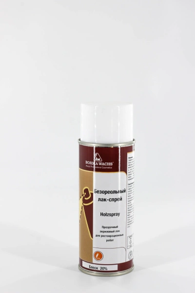 лак-спрей акриловый безореольный borma holzspray acrilic цвет прозрачный блеск 20% 400 мл