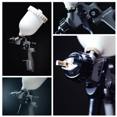 краскопульт пневматический onetech nt10-dg-25/ lvmp с дюзой 2,5мм с бачком