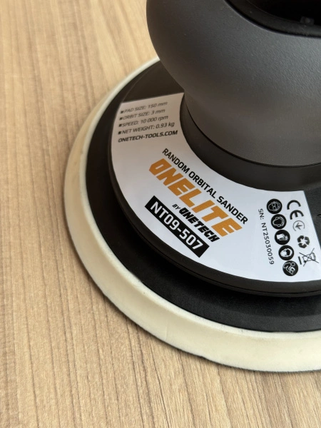 машинка шлифовальная орбитальная эксцентриковая onetech onelite nt09-508