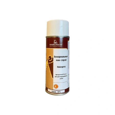 лак-спрей нц безореольный borma holzspray цвет прозрачный блеск 30% 400 мл