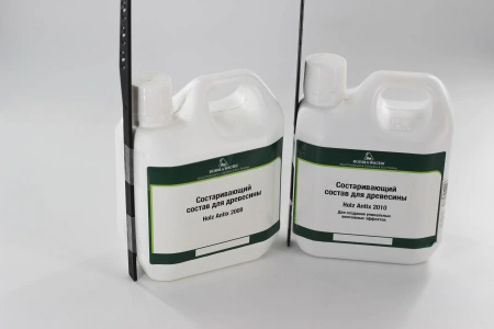 средство borma holz antix 2008 для искусственного состаривания древесины 1 л в комплекте