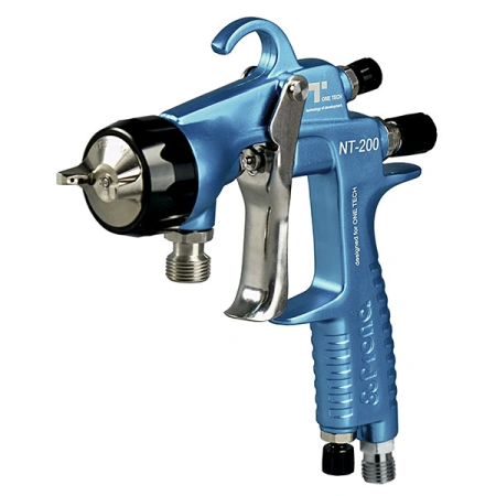 краскопульт ручной onetech nt-200, нижняя подача, голова lv2, сопло 1,4мм, без бачка