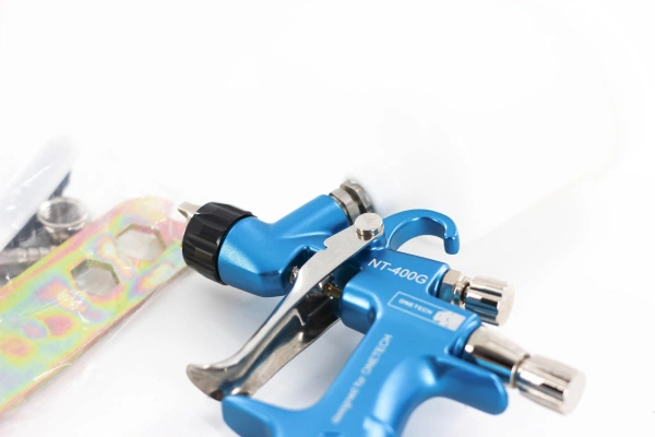 ручной пневматический миникраскораспылитель onetech nt-400g, бачок 150 мл, голова 10g, сопло 1,0 мм