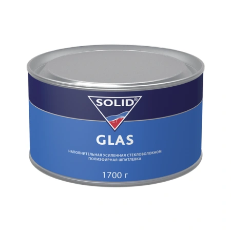 шпатлевка полиэфирная со стекловолокном solid glas с отвердителем 1,7 кг csx-01.002.1700.xso