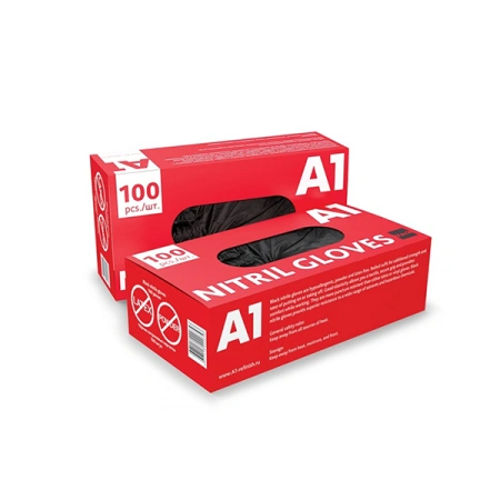 нитриловые перчатки a1 nitril gloves, размер m