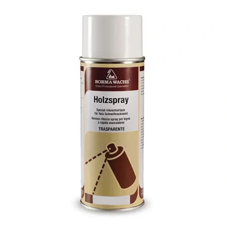 лак-спрей нц безореольный borma holzspray цвет прозрачный блеск 40% 400 мл