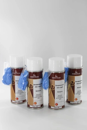 лак-спрей акриловый безореольный borma holzspray acrilic цвет прозрачный блеск 40% 400 мл комплект
