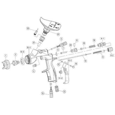 краскопульт ручной onetech nt-100 сопло 1,8 мм