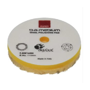 полировальный круг rupes желтый из натуральной шерсти средний 160мм