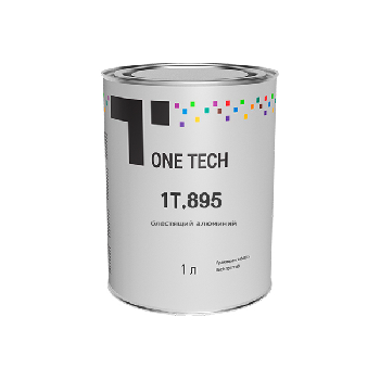краска one tech cp99, блестящий алюминий, очень крупное зерно
