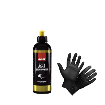паста полировальная rupes dafine тонкая 250 мл комплект с перчатками