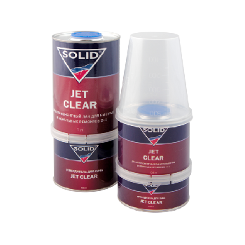 лак solid jet clear 2:1 с отвердителем по 1,5 л