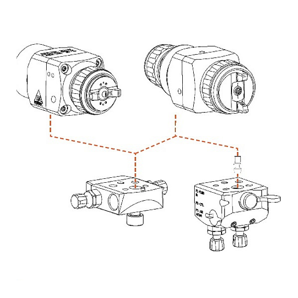 автоматический пневматический распылитель devilbiss ag362